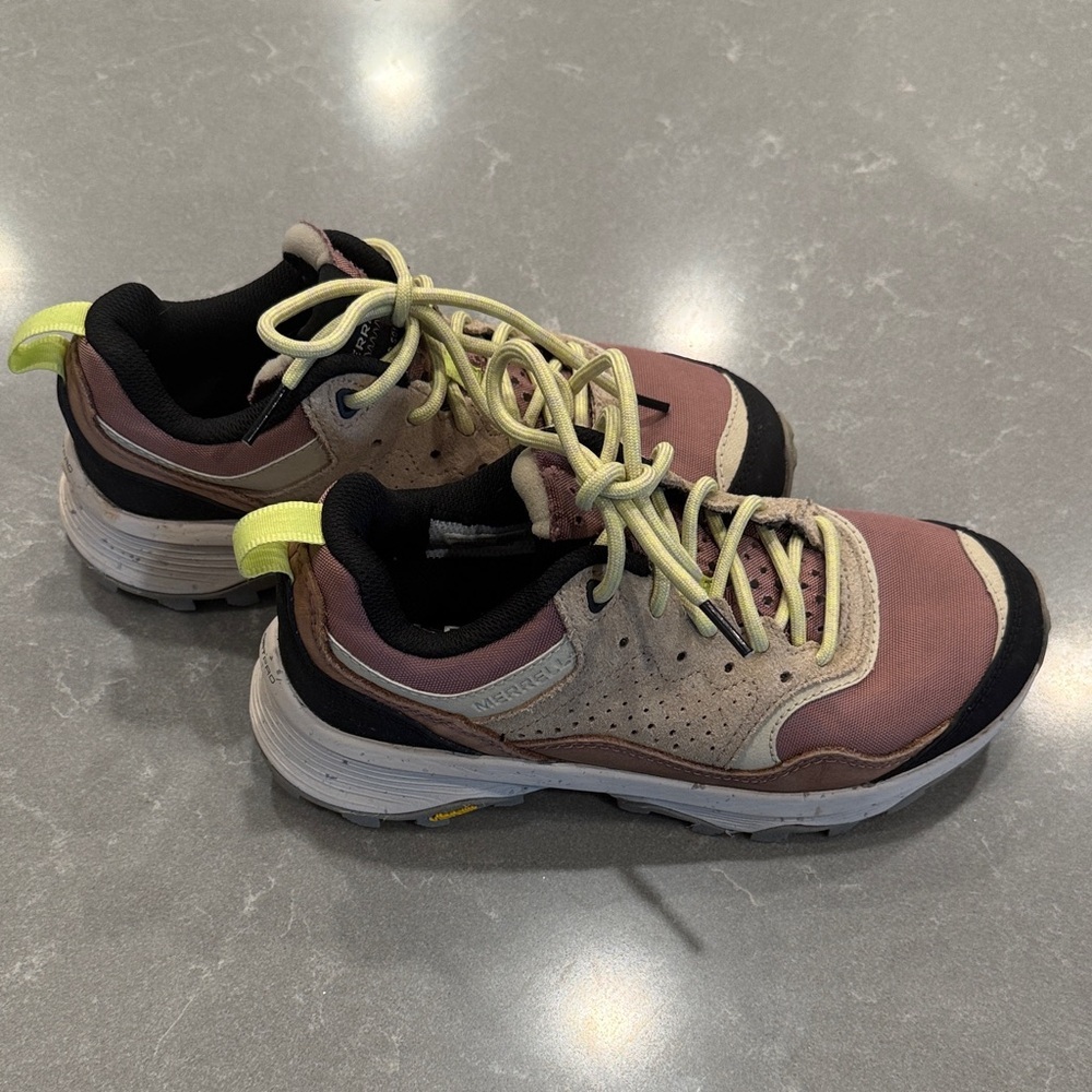 Merrell Athletic Shoes in Brown and Yellow